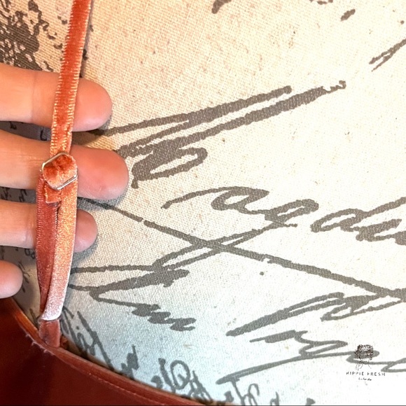 Forever 21 Winter Collection Salmon Pink Velvet Midi Dress Size M - Picture 7 of 9